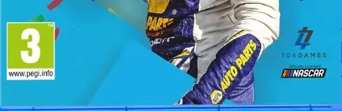 NASCAR Heat 5, the PEGI square on its front