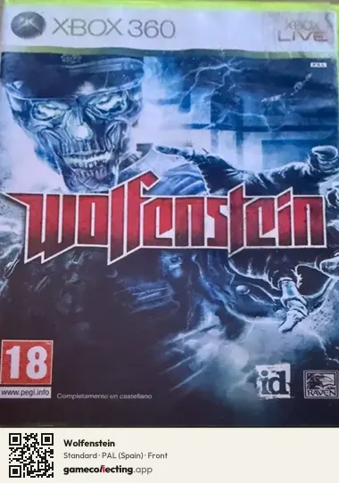 Wolfenstein Xbox 360, Spain box front