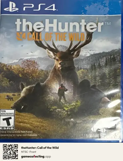 theHunter: Call of the Wild PlayStation 4, NTSC box front