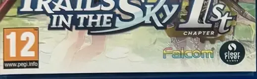 Trails in the Sky 1st Chapter, the PEGI square on its front