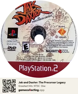Jak and Daxter: The Precursor Legacy PlayStation 2, NTSC disc