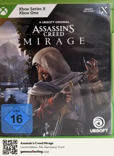 Assassin's Creed Mirage Xbox Series X, Germany box front