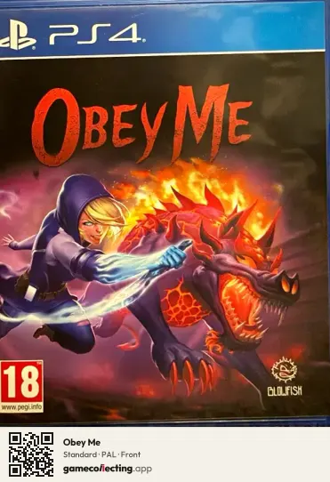 Obey Me PlayStation 4, PAL box front
