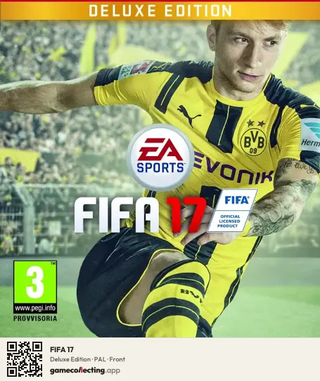 FIFA 17 PlayStation 3, PAL box front