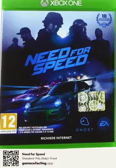 Need for Speed Xbox One, Italy box front