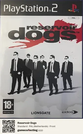 Reservoir Dogs PlayStation 2, Netherlands box front