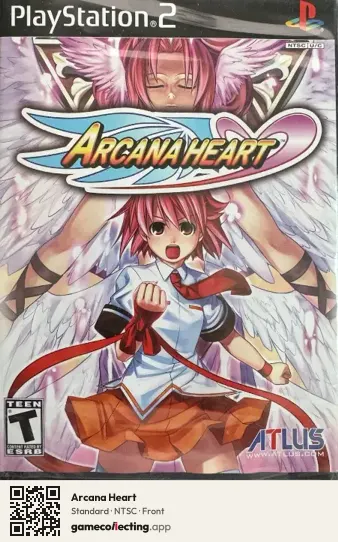 Arcana Heart PlayStation 2, NTSC box front