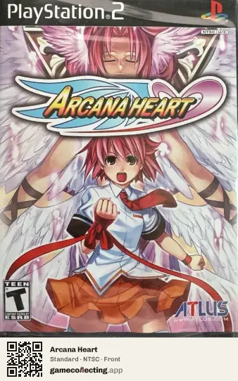Arcana Heart PlayStation 2, NTSC box front