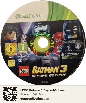 LEGO Batman 3: Beyond Gotham Xbox 360, PAL disc