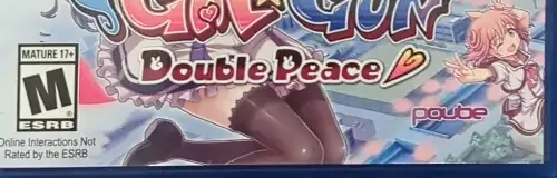 Gal*Gun: Double Peace, the ESRB box on its front