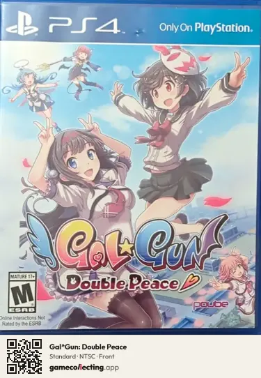 Gal*Gun: Double Peace PlayStation 4, NTSC box front