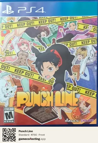 Punch Line PlayStation 4, NTSC box front