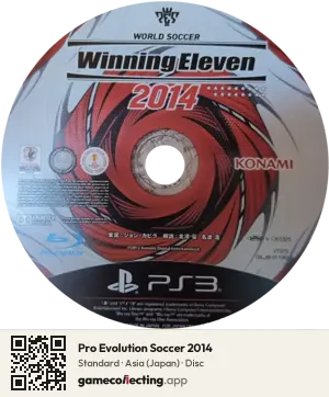 Pro Evolution Soccer 2014 PlayStation 3, Asia disc