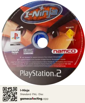 I-Ninja PlayStation 2, PAL disc