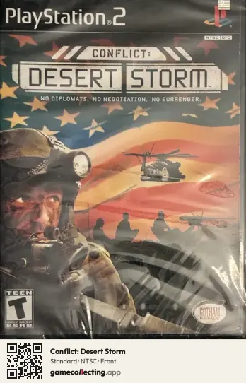 Conflict: Desert Storm PlayStation 2, NTSC box front