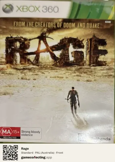 Rage Xbox 360, Australia box front