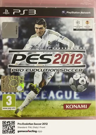 Pro Evolution Soccer 2012 PlayStation 3, Italy box front