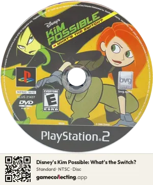 Disney's Kim Possible: What's the Switch? PlayStation 2, NTSC disc