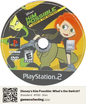 Disney's Kim Possible: What's the Switch? PlayStation 2, NTSC disc