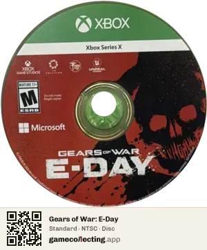 Gears of War: E-Day Xbox Series X, NTSC disc