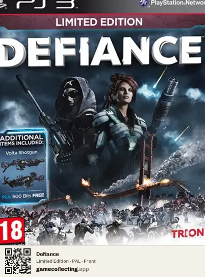Defiance PlayStation 3, PAL box front