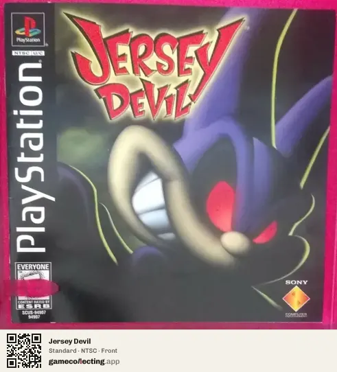 Jersey Devil PlayStation, NTSC box front