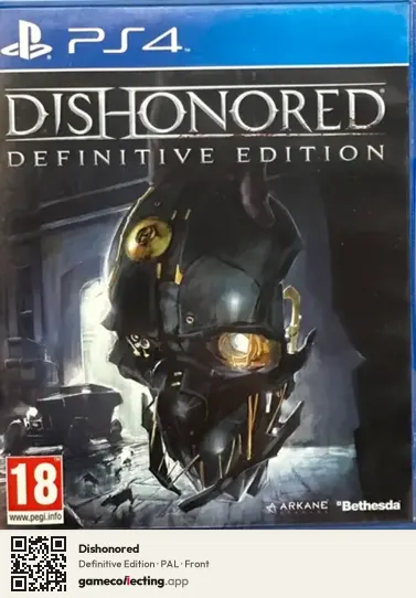 Dishonored PlayStation 4, PAL box front