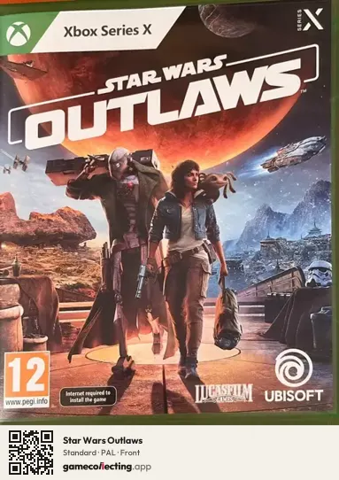Star Wars Outlaws Xbox Series X, PAL box front