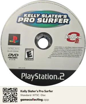 Kelly Slater's Pro Surfer PlayStation 2, NTSC disc