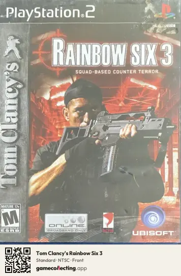 Tom Clancy's Rainbow Six 3 PlayStation 2, NTSC box front