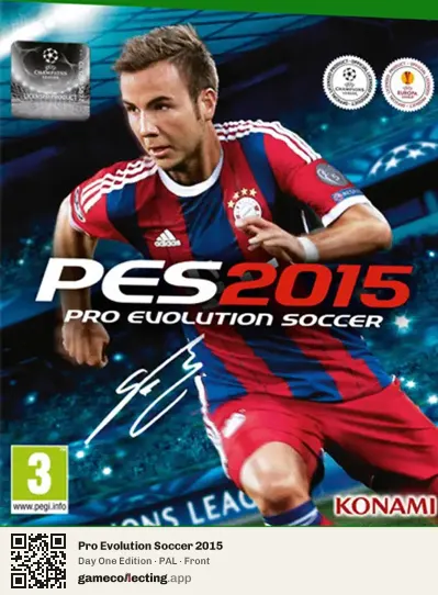 Pro Evolution Soccer 2015 Xbox One, PAL box front