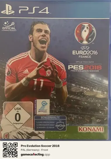 Pro Evolution Soccer 2016 PlayStation 4, Germany box front