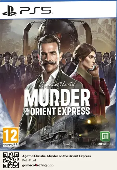 Agatha Christie: Murder on the Orient Express PlayStation 5, PAL box front