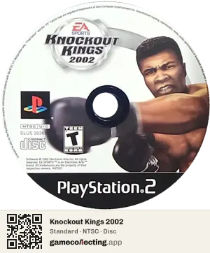 Knockout Kings 2002 PlayStation 2, NTSC disc