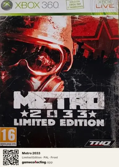 Metro 2033 Xbox 360, PAL box front