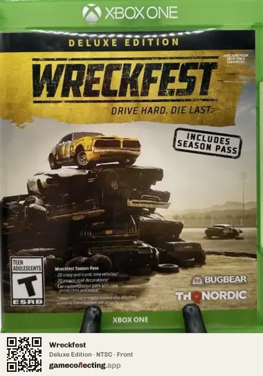 Wreckfest Xbox One, NTSC box front