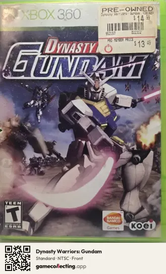 Dynasty Warriors: Gundam Xbox 360, NTSC box front