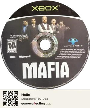 Mafia Xbox, NTSC disc