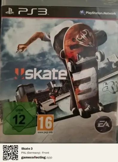 Skate 3 PlayStation 3, Germany box front