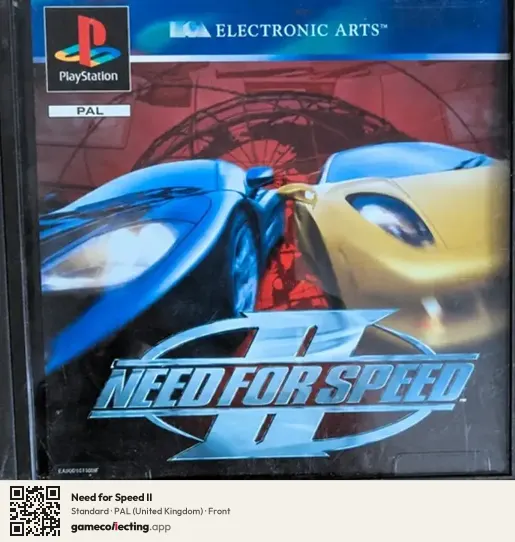 Need for Speed II PlayStation, United Kingdom box front