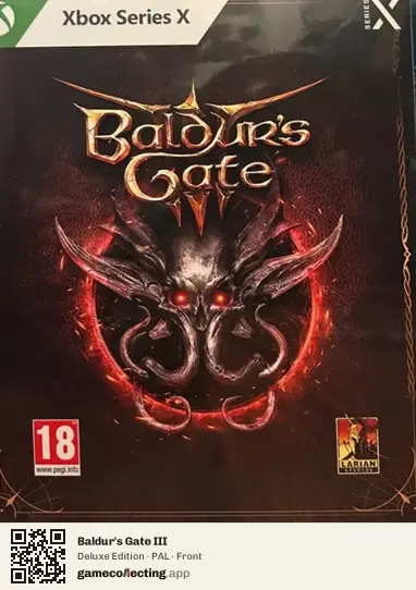 Baldur's Gate III Xbox Series X, PAL box front