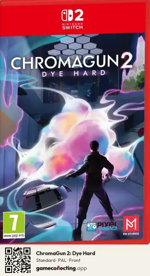 ChromaGun 2: Dye Hard Nintendo Switch 2, PAL box front