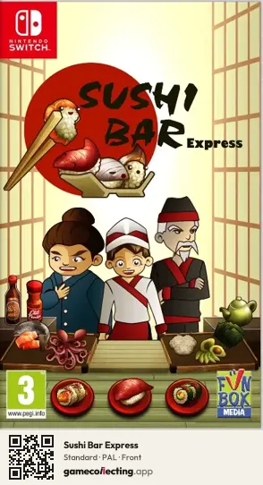 Sushi Bar Express Nintendo Switch, PAL box front