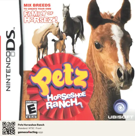 Petz Horseshoe Ranch Nintendo DS, NTSC box front