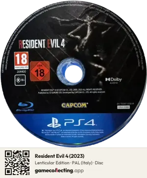 Resident Evil 4 (2023) PlayStation 4, PAL disc