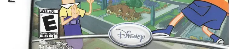 Phineas and Ferb, the ESRB box on its front