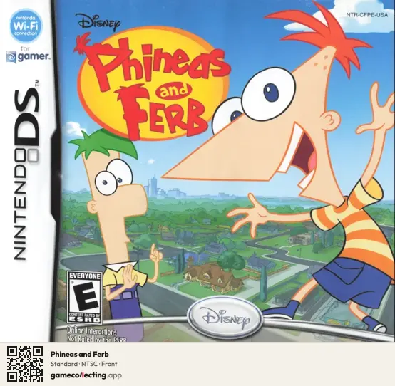 Phineas and Ferb Nintendo DS, NTSC box front