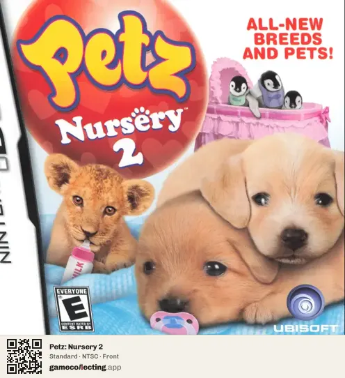 Petz: Nursery 2 Nintendo DS, NTSC box front