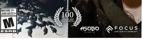 A Plague Tale Collection, the ESRB box on its front