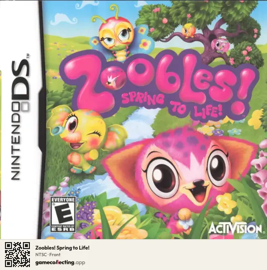 Zoobles! Spring to Life! Nintendo DS, NTSC box front